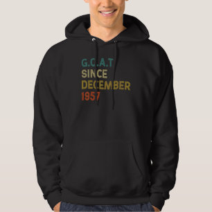 65th Birthday 65 Years Old Goat Since December 195 Hoodie