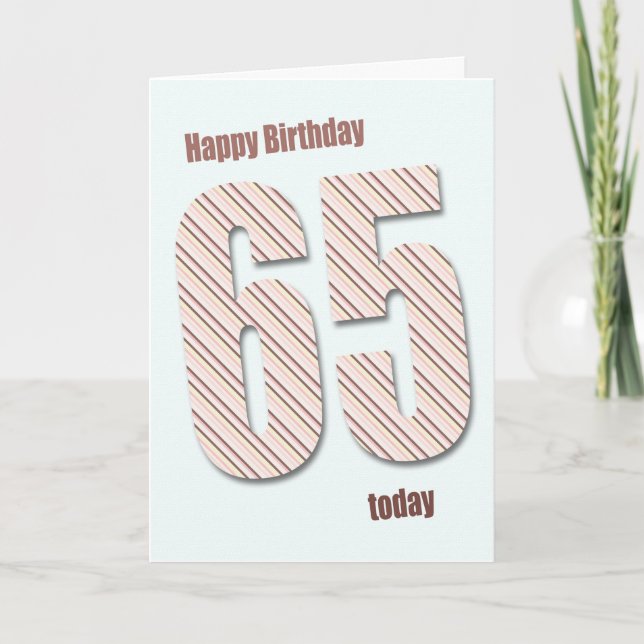 65th birthday card (Front)