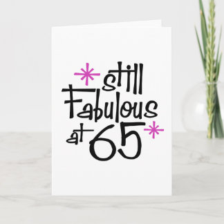 65th Birthday Card