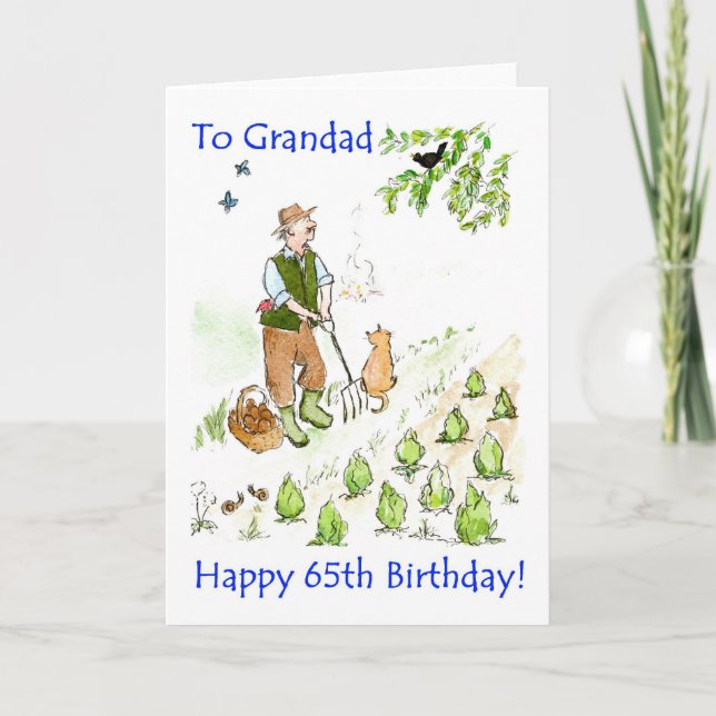 65th Birthday Card for a Grandfather (Front)