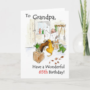 65th Birthday Card for a Grandfather