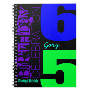 65th Birthday Celebration POP Custom guest Book