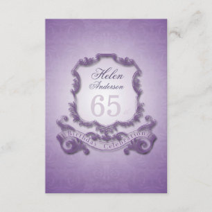 65th Birthday Celebration Vintage Frame Invitation