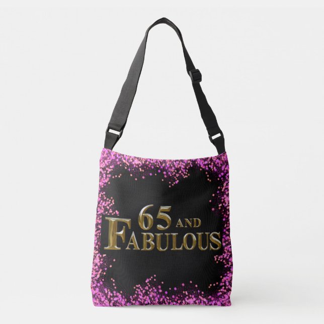 65th Birthday  Crossbody Bag (Front)