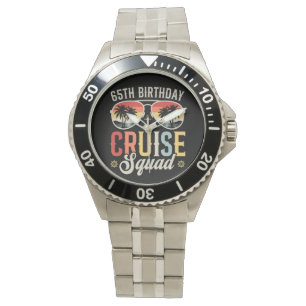 65TH Birthday Cruise Squad Family Matching Men Watch