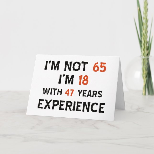 65th birthday designs card (Front)