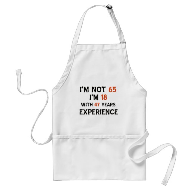 65th birthday designs standard apron (Front)