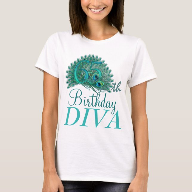 65th Birthday Diva Shirts (Front)