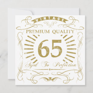 65th Birthday Gag Gift Card