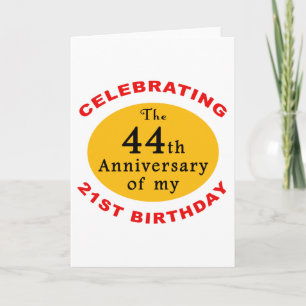 65th Birthday Gag Gifts Card