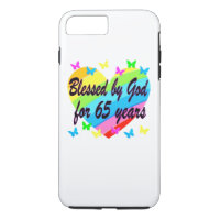 65TH BIRTHDAY GOD LOVES ME DESIGN