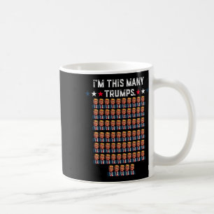 65th Birthday I'm This Many Trumps For Trump Suppo Coffee Mug