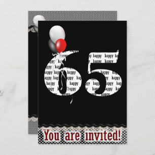 65th Birthday Invitation