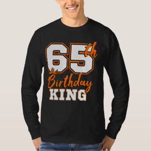 65th Birthday King Party Crown Bday Celebration T-Shirt