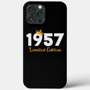 65th Birthday Ladies Mens 65 Years 1957 Funny iPhone 13 Pro Max Case