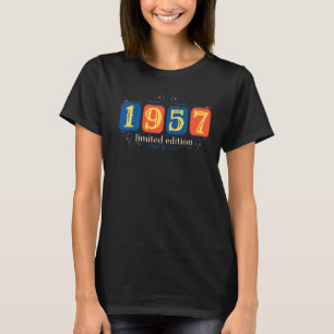 65th Birthday Ladies Mens 65 Years 1957 T-Shirt