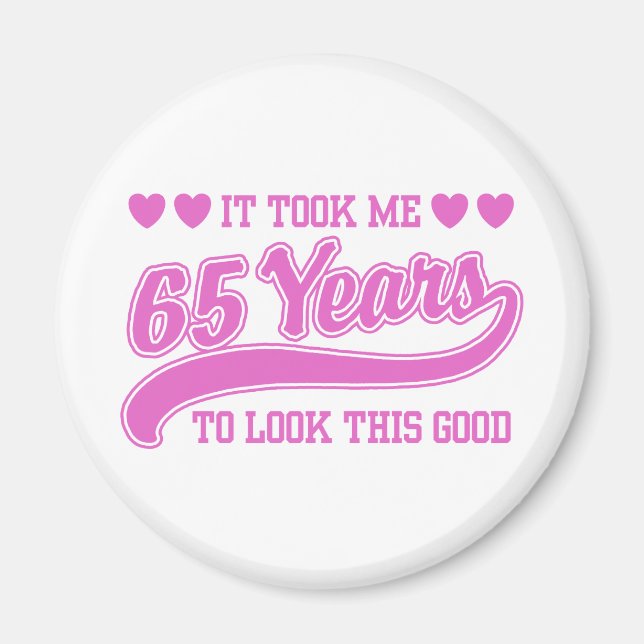 65th Birthday Magnet (Front)