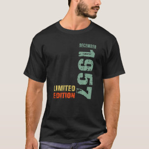 65th Birthday Man 65 Years  December 1957 T-Shirt