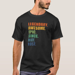 65th Birthday May 1957 Men & Women 65 Year Anniver T-Shirt