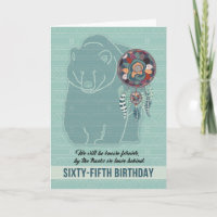 65th Birthday Native American Bear