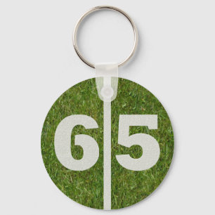 65th Birthday Party Favour Key Ring