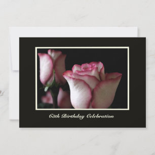 65th Birthday Party Invitation Roses