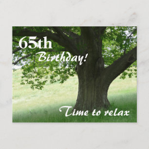 65th Birthday Party-Relax/with Quote Invitation