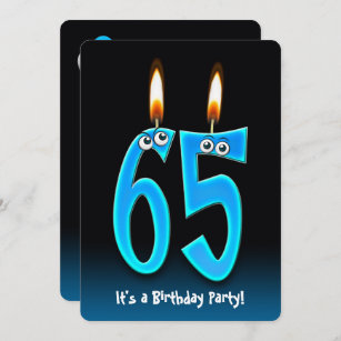 65th Birthday Party with eyeballs Invitation