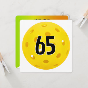 65th Birthday Pickleball Party Invitation