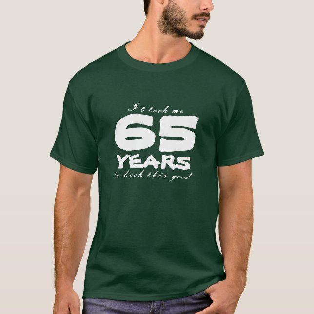 65th Birthday shirt | Customisable year number (Front)