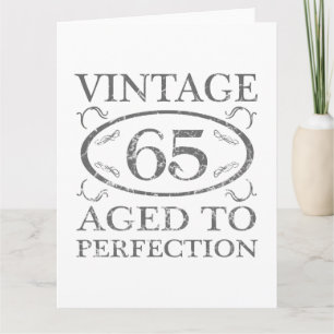 65th Birthday Vintage Card