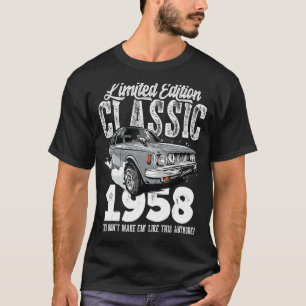 65th birthday Vintage Classic Car 1958 B day 65 ye T-Shirt