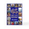65th Happy Birthday Navy Blue & Gold Photo Collage