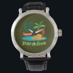 65th Wedding Anniversary Funny Gift For Her Watch<br><div class="desc">This fun “65 years of paradise” gift is a great gift idea for her on your anniversary. Celebrate 65 Years Together with these 65th Anniversary gifts.</div>