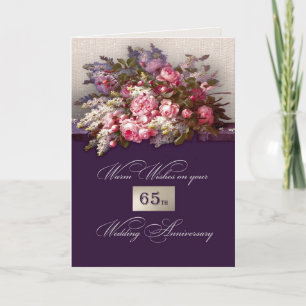65th Wedding Anniversary Greeting Cards
