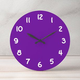 660099 Purple Large Clock