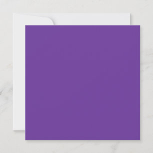 663399 Purple Solid Colour Background Invitation