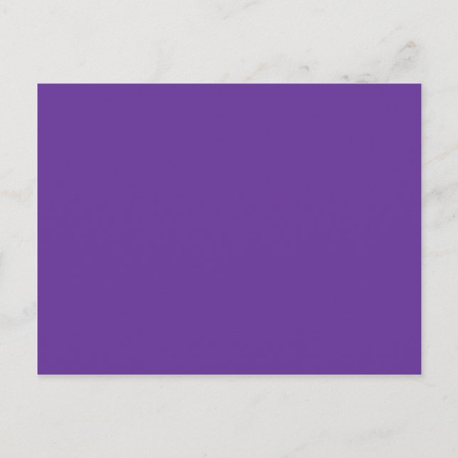 663399 Solid Colour Purple Background Template Postcard (Front)