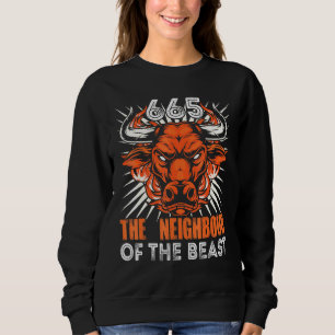 665 The Neighbour Of The Beast Satanic Lucifer Occ Sweatshirt