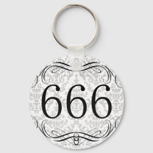 666 Area Code Key Ring