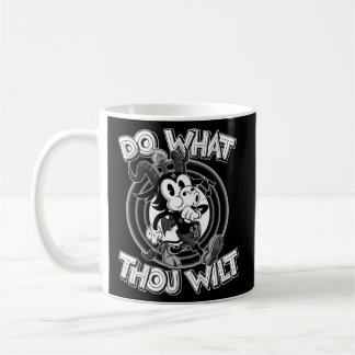 666 Do What Thou Wilt Satanic Baphomet 30S Cartoon Coffee Mug