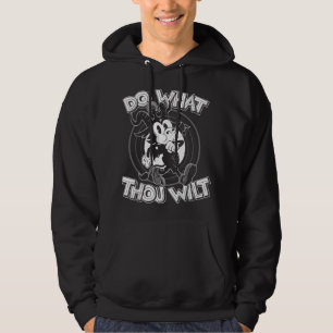 666 Do What Thou Wilt Satanic Baphomet 30s Cartoon Hoodie