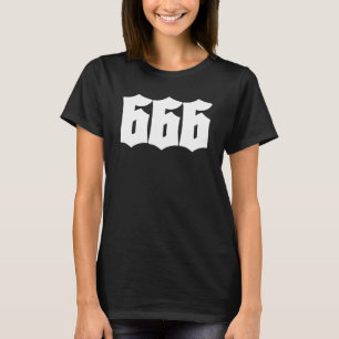 666 Six Six Six Occult Dark Art Grunge Goth Gothic T-Shirt