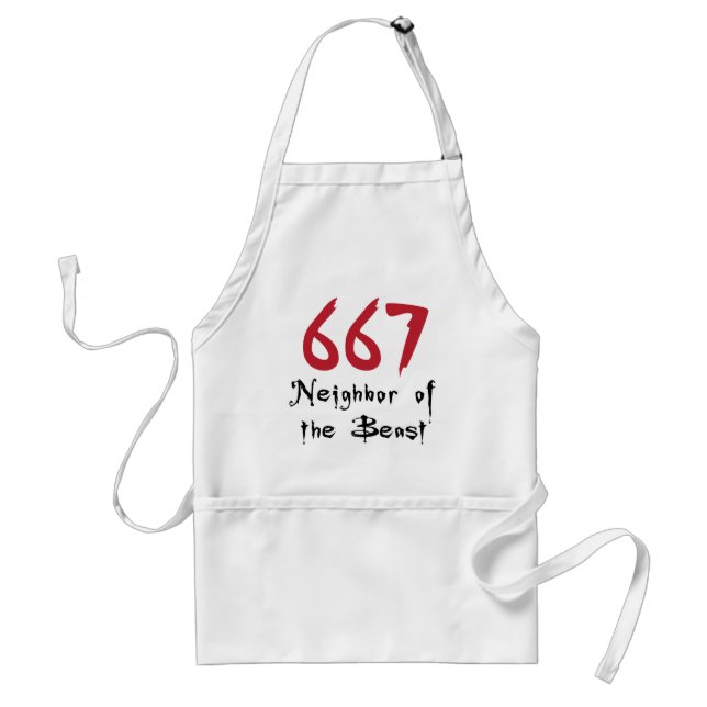 667 Neighbour of the Beast Standard Apron (Front)