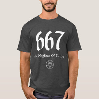 667 The Neighbour Of The Beast Funny Premium T-Shirt