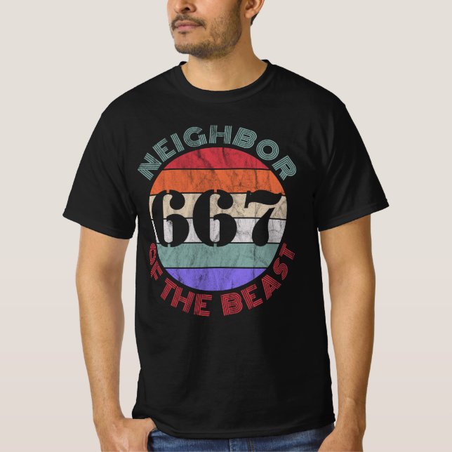 667 The Neighbour Of The Beast - v3 T-Shirt (Front)