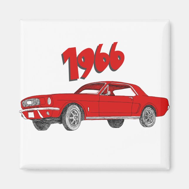 66 mustang magnet (Front)