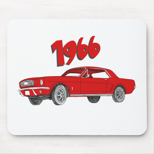 66 mustang mouse pad (Front)