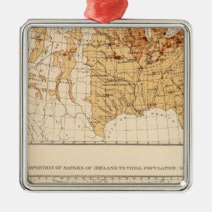 66 Natives Ireland 1900 Metal Ornament