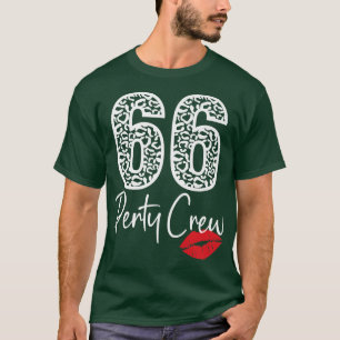 66 Party Crew Drinking Beer Gifts 66th Years Happy T-Shirt